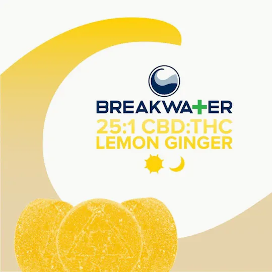 Breakwater - Lemon Ginger | 25:1 CBD:THC | 10pk - 1