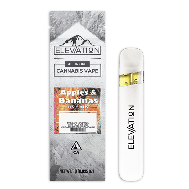 Elevation - Apples & Bananas – All-In-One – Vape – 1g - 1