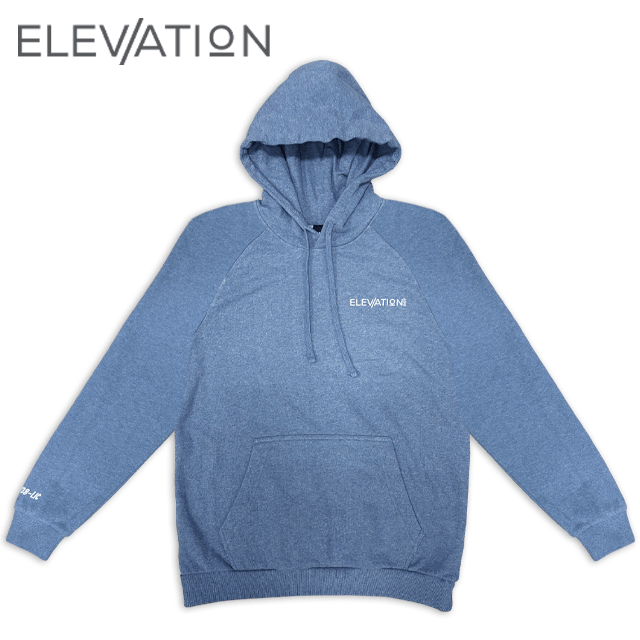 Elevation - Hoodie – Flint Blue Heather – Mens Small - 1