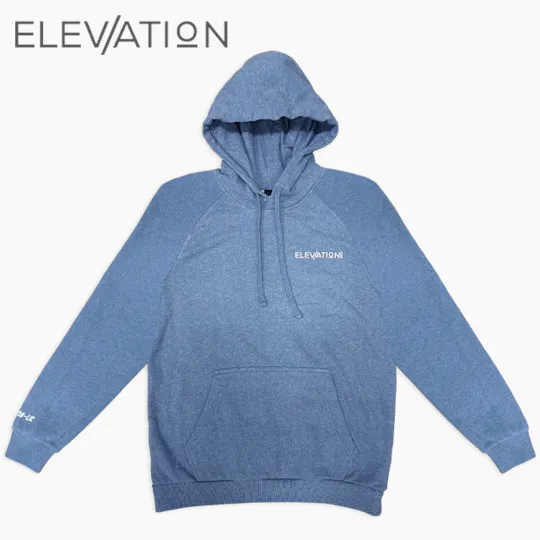 Elevation - Hoodie – Flint Blue Heather – Mens Small - 1