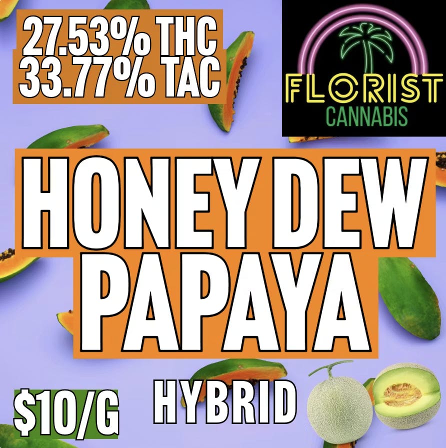 Florist Vt - Florist VT - Honey Dew Papaya Flower 3.5g - 1