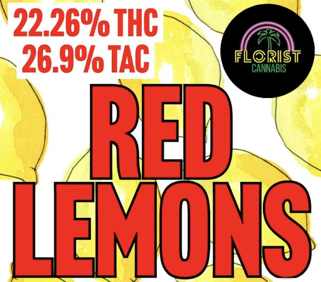 Florist Vt - Florist VT - Red Lemons Flower 1g - 1