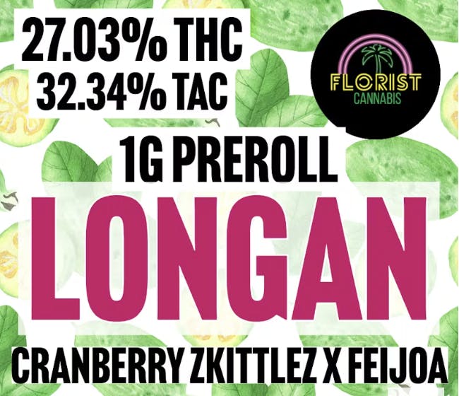 Florist Vt - Florist VT - Longan Pre-Roll 1g - 1