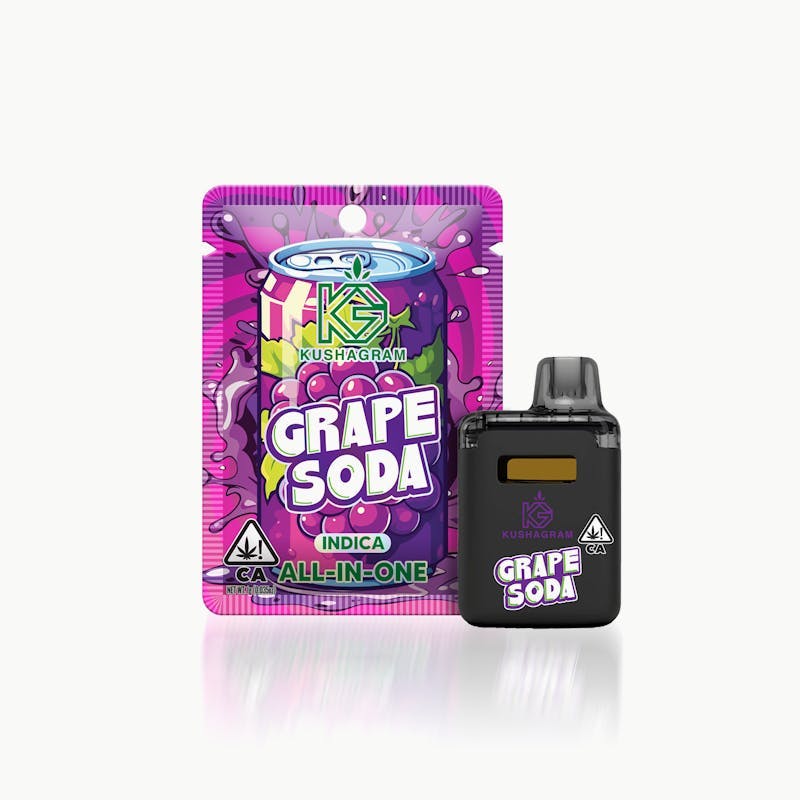 KUSHAGRAM - Grape Soda AIO Vape 1g - 1