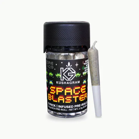 KUSHAGRAM - Space Blaster 5pk Infused Pre Rolls - 3.5g - 1