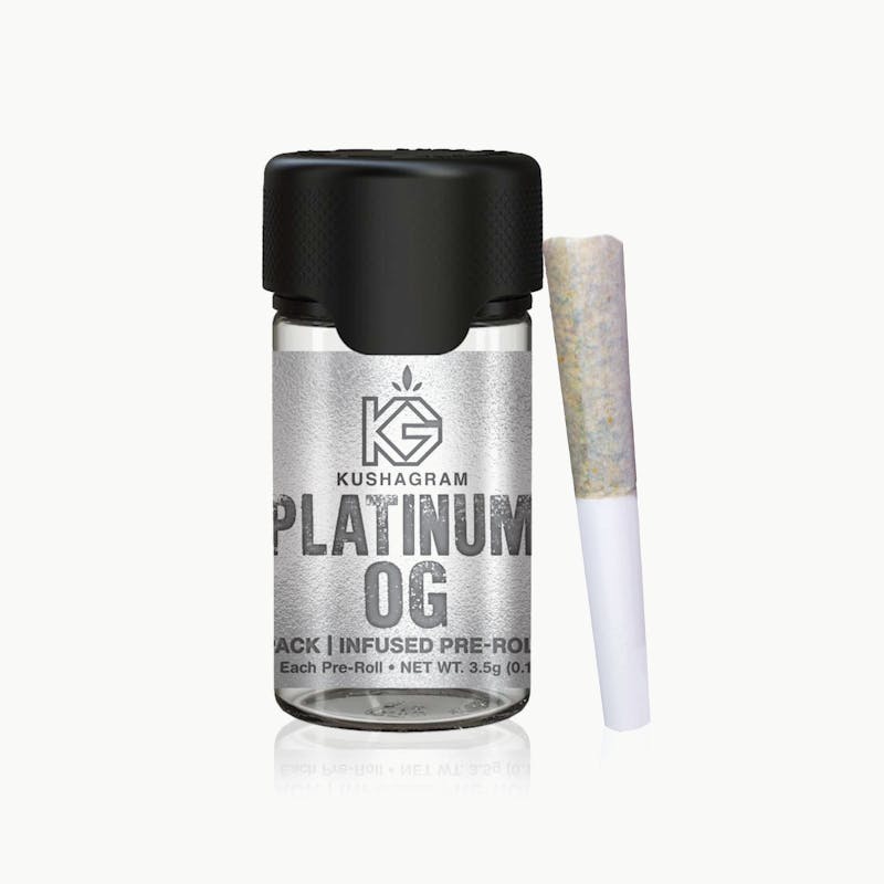 KUSHAGRAM - Platinum OG | Infused Pre Roll 5pk | 7g - 1