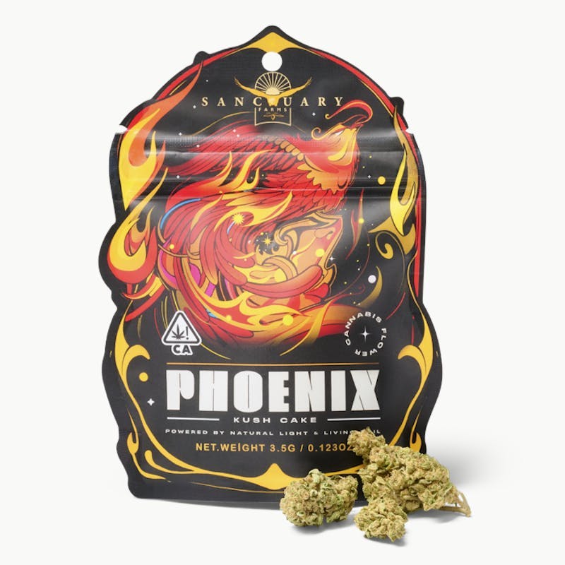 Sanctuary Farms - Sanctuary Farms - Phoenix Kush Cake Flower 3.5g - 1