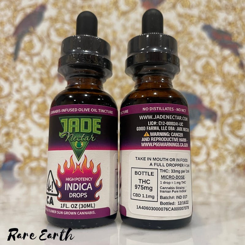 Jade Nectar - Indica Iranian Landrace Tincture - 1
