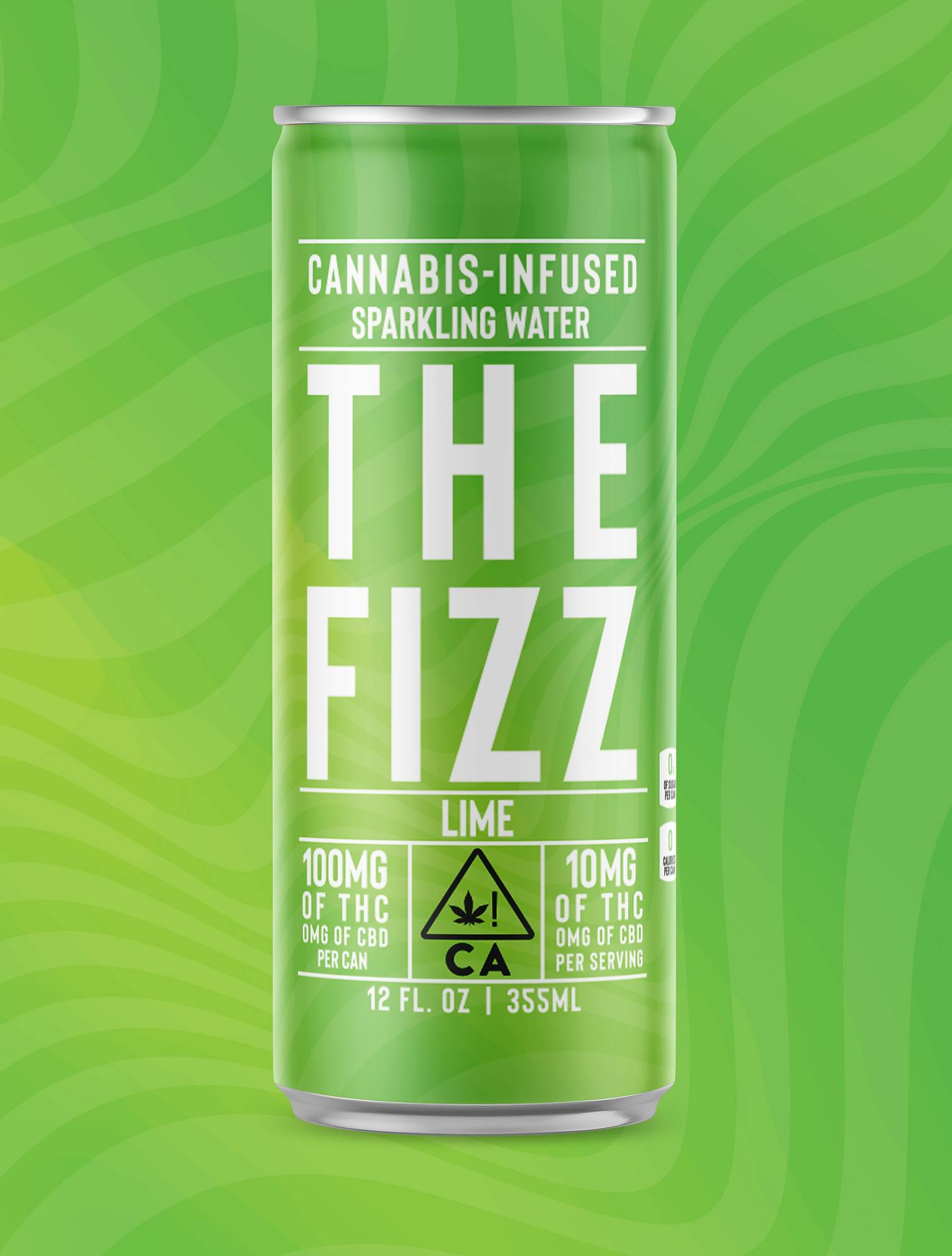 The Fizz - Lime – THC Sparkling Water – 100mg - 1
