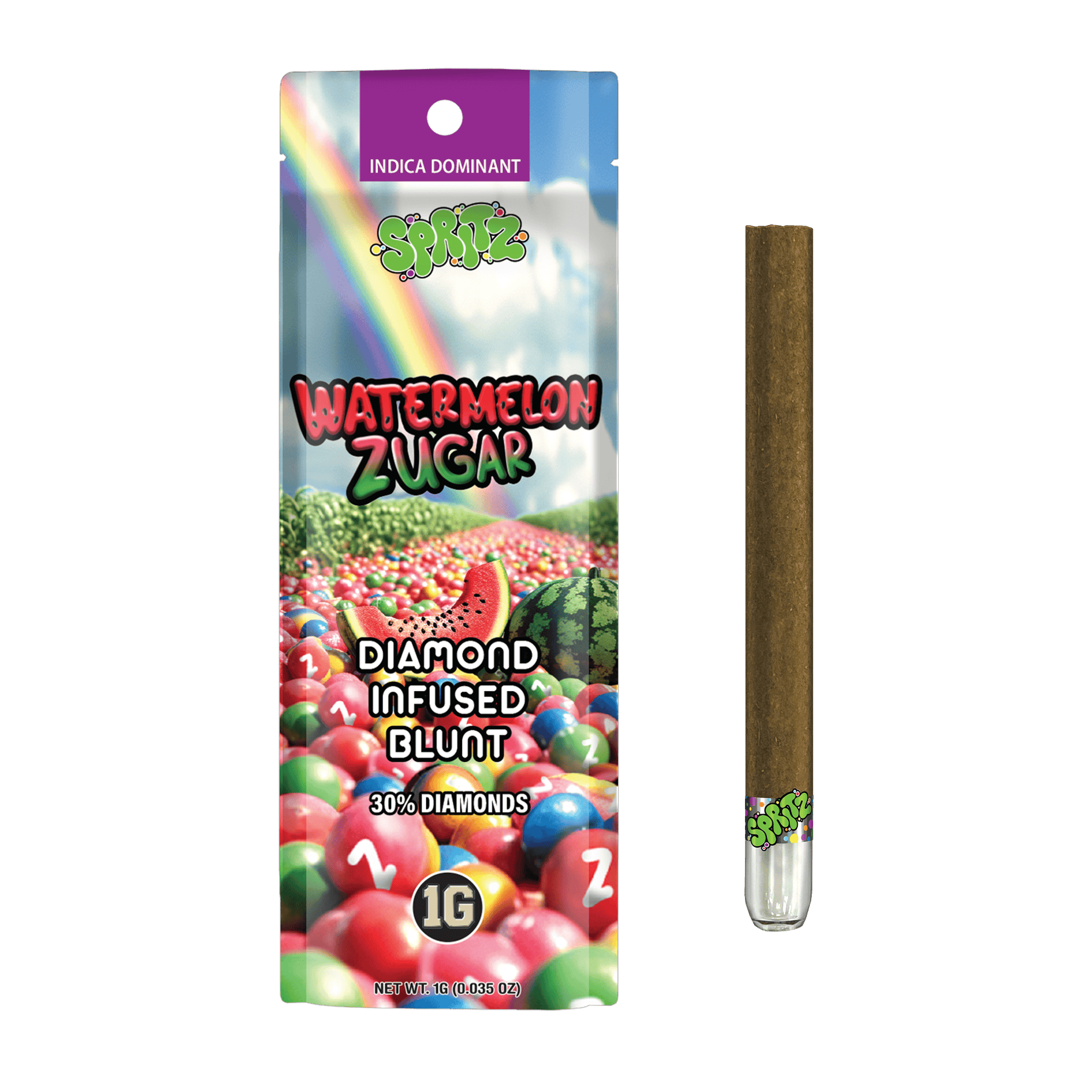 Spritz - Watermelon Zugar | Infused Pre Roll Blunt 1g - 1