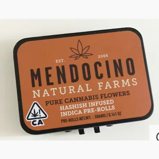 mendocino natural farms - Mendocino Natural Farms - Green Crack Infused Pre-Rolls 0.3g 20pk - 1