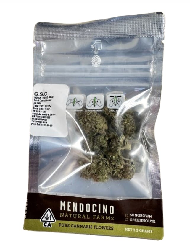 mendocino natural farms - Mendocino Natural Farms - GSC Flower 3.5g - 1