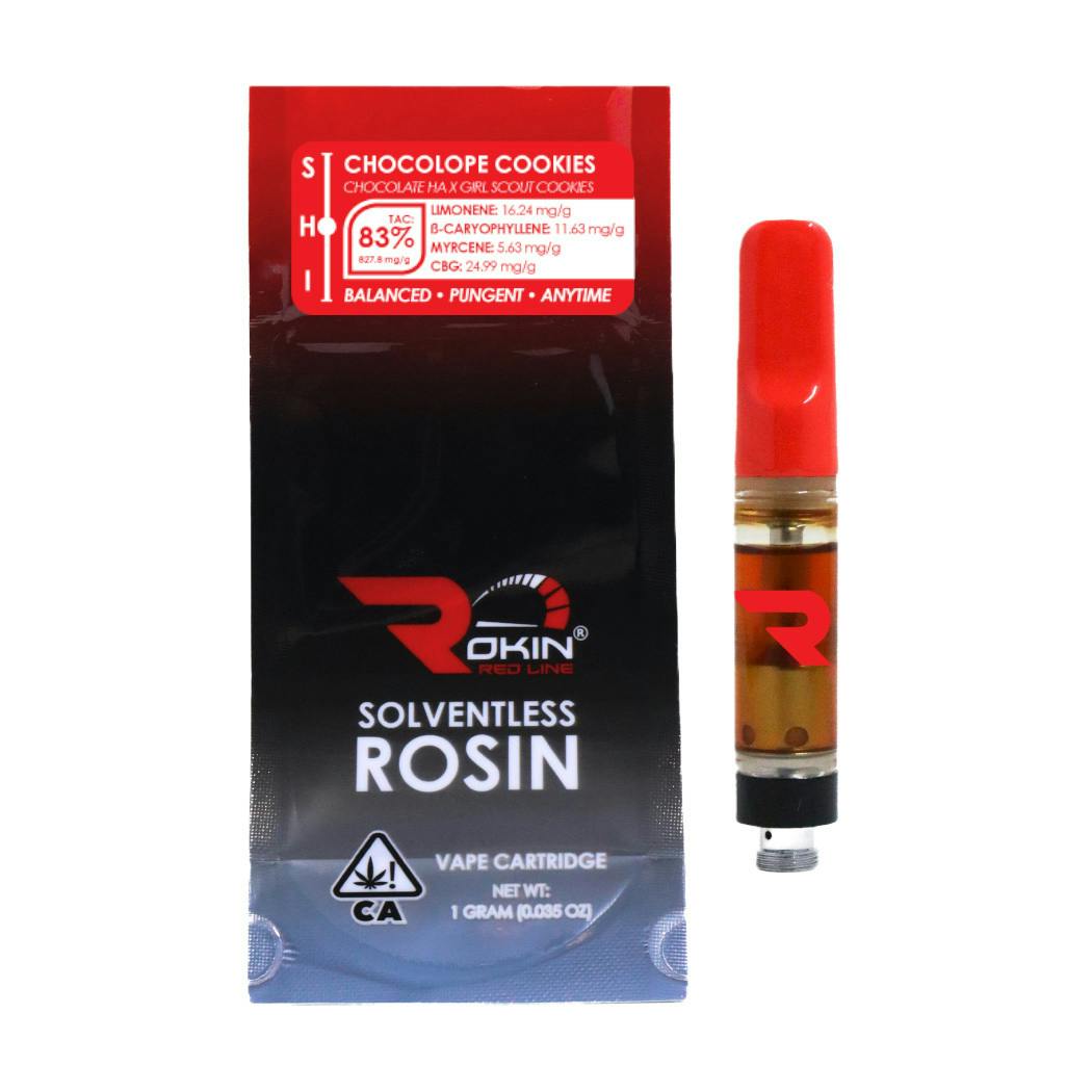 Rokin Cannabis - Rokin - Redline Rosin - Chocolope Cookies - Cartridge 1.0g - 1