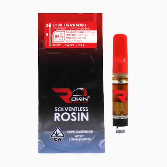 Rokin Cannabis - Rokin - Redline Rosin - Sour Strawberry - Cartridge 1.0g - 1