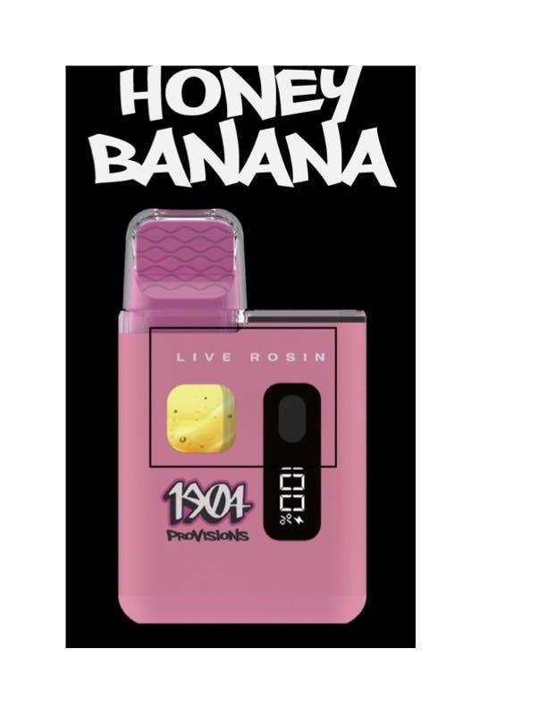 1904 Provisions - Honey Banana | AIO Live Rosin 1g Vape - 1