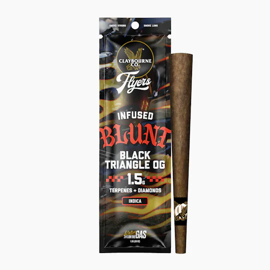 Claybourne Co. - Black Triangle OG (1.5g) - Flyers Infused Blunt - 1