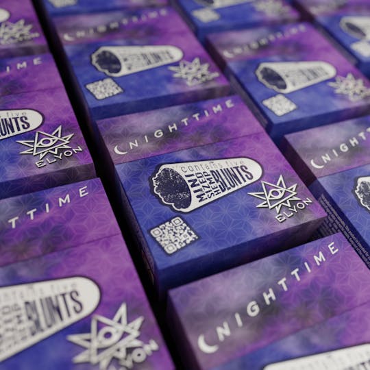 Bango Distribution - Elyon Mini 5-Pack Hemp Blunts - Ultra Violet - 1