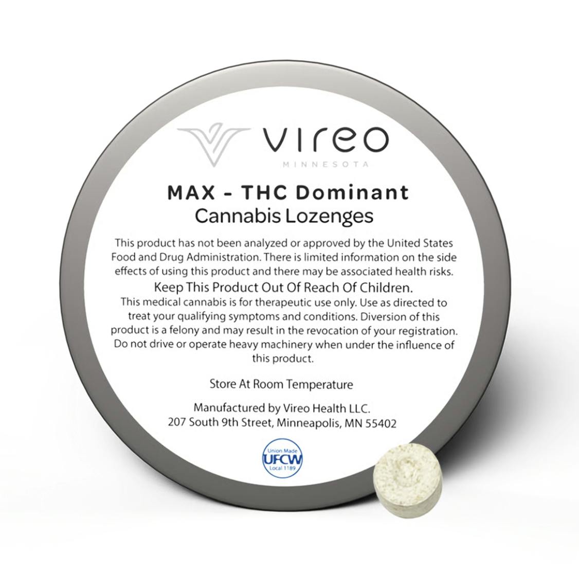 Vireo - Vireo | Cherry Max THC | Lozenges | 30pk - 1