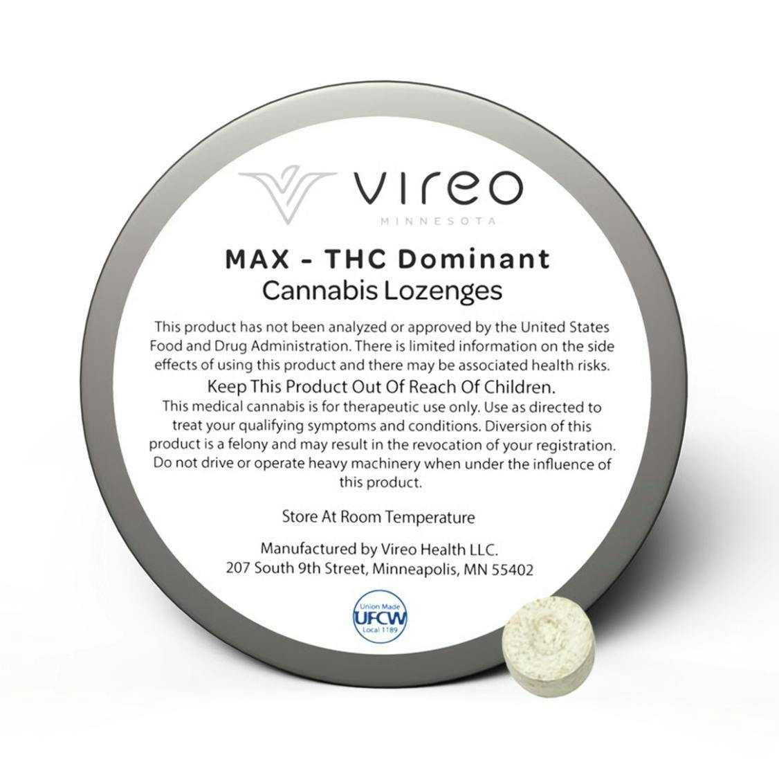 Vireo - MAX | Cherry Lozenges | 1500mg | 30ct | 50mg/ea - 1