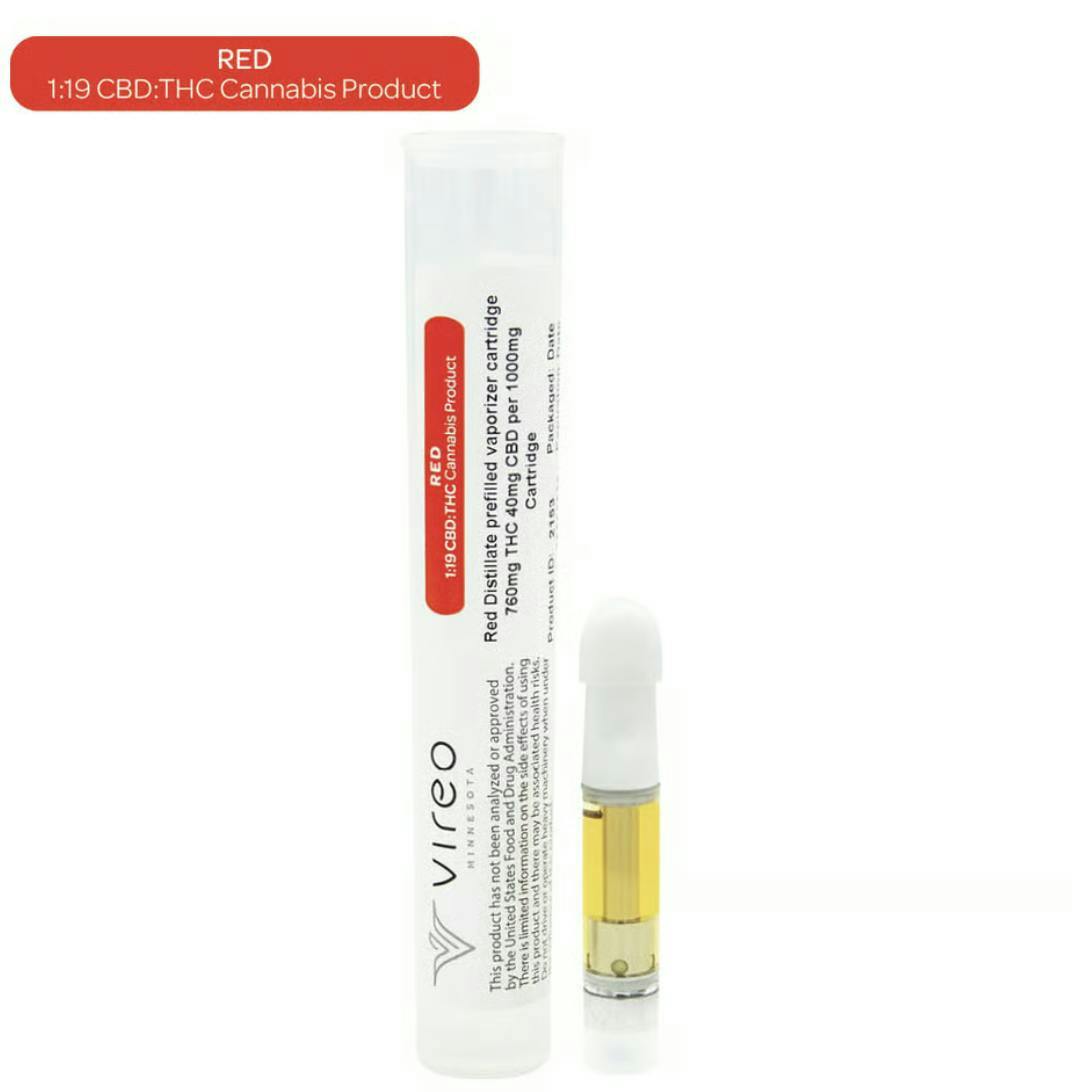 Vireo - Red | 19:1 THC:CBD Cartridge | 1g - 1