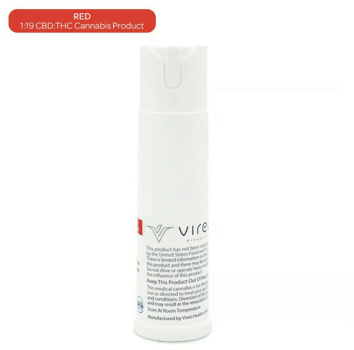 Vireo - Red | 19:1 Oral Spray | THC:CBD 142.5mg:8mg | 12.5ml - 1