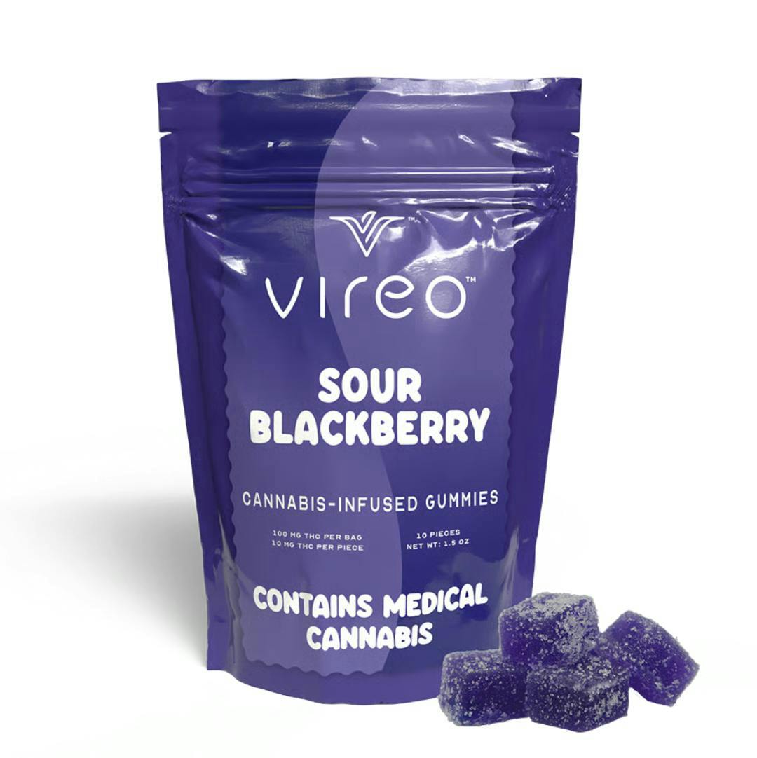 Vireo - Sour Blackberry Gummies | 100mg | 10ct | 10mg/ea - 1