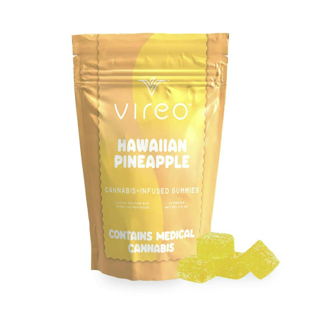 Vireo - Hawaiian Pineapple Gummies | 100mg | 10ct | 10mg/ea - 1