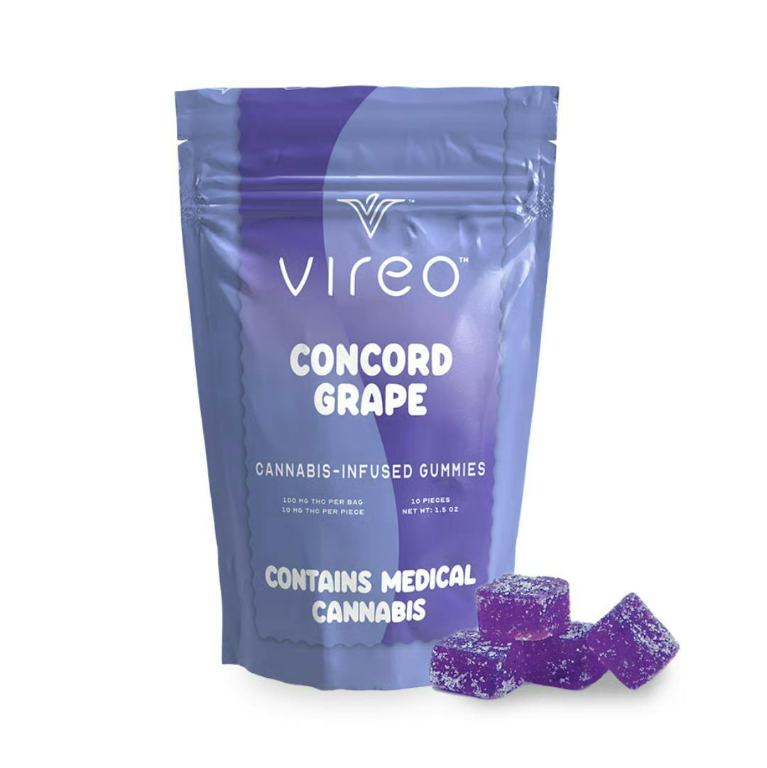 Vireo - Concord Grape Gummies | 100mg | 10ct | 10mg/ea - 1