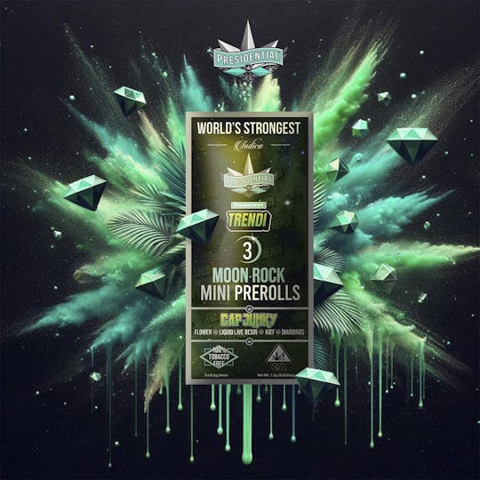 Presidential - Pee-Wee Moon Rock Mini Pre Rolls - Cap Junky | 2.1g - 1