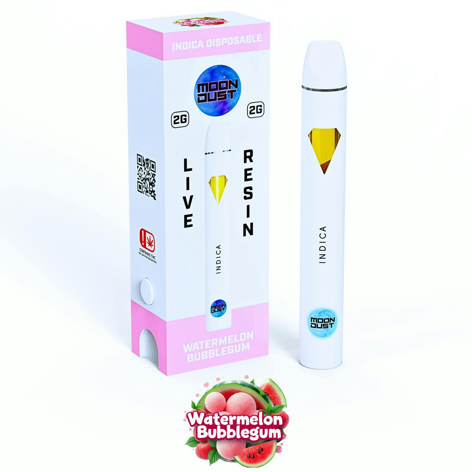 MOON DUST - Moon Dust | Watermelon Bubblegum | Live Resin Disposable | 2g - 1