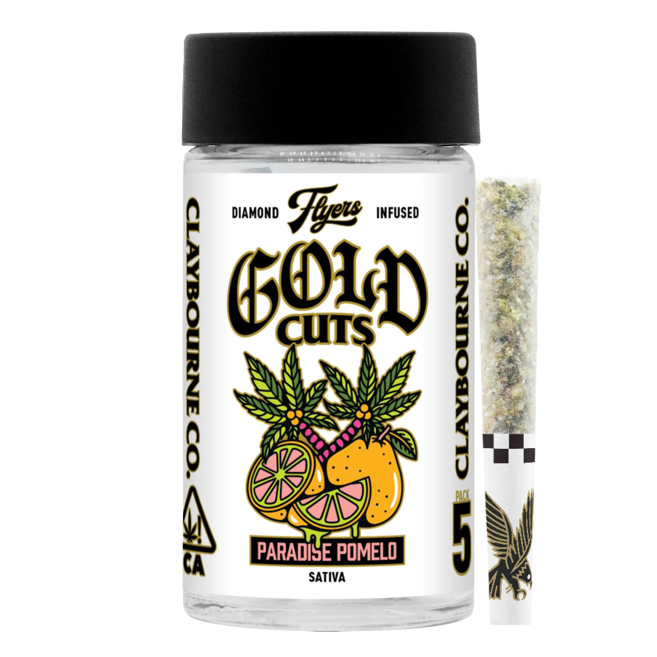 Claybourne Co. - Paradise Pomelo (2.5g) - Diamond Infused Flyers - 1
