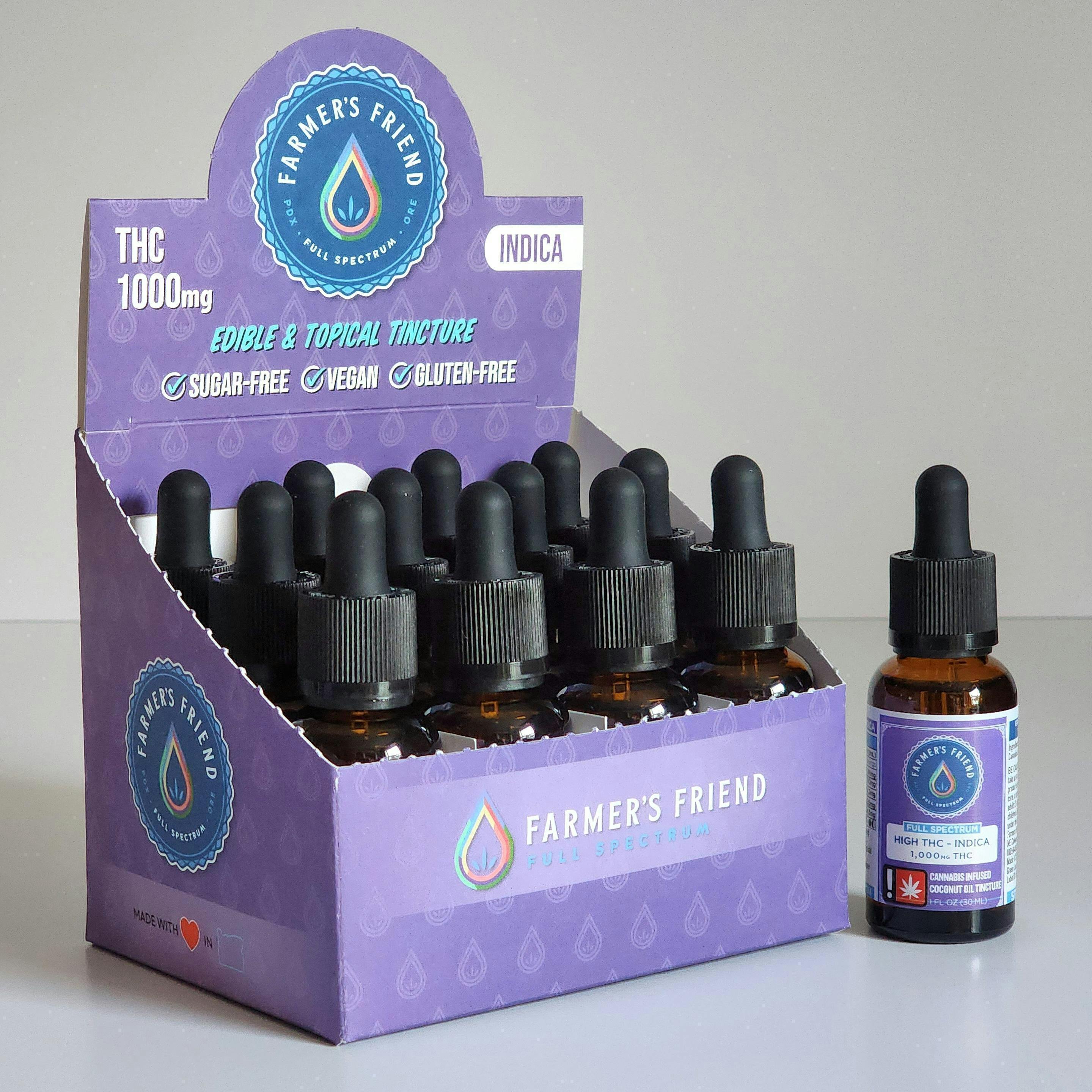 Farmer's Friend Extracts - Miracle Mintz - THC Tincture 1000mg | 1oz - 1