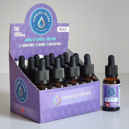 Farmer's Friend Extracts - Miracle Mintz - THC Tincture 1000mg | 1oz - 1