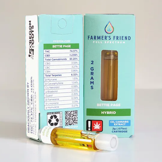 Farmer's Friend Extracts - Glass Cartridge - Banana Blueberry Muffin 2g - 1