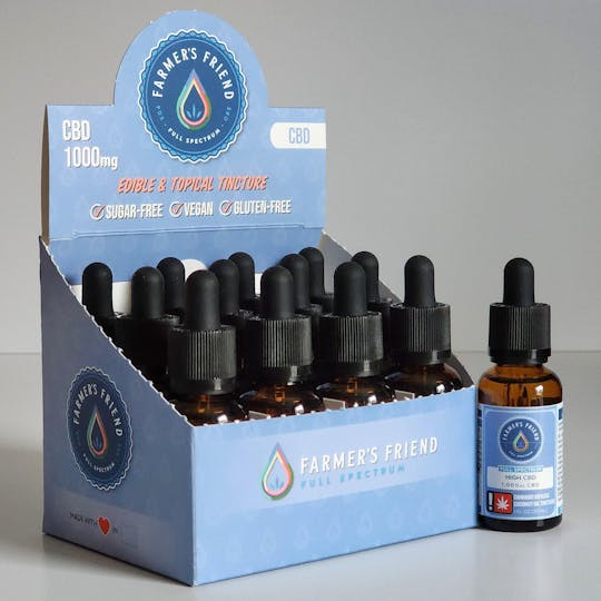 Farmer's Friend Extracts - Pineapple Kush - CBD Tincture 1000mg | 1oz - 1