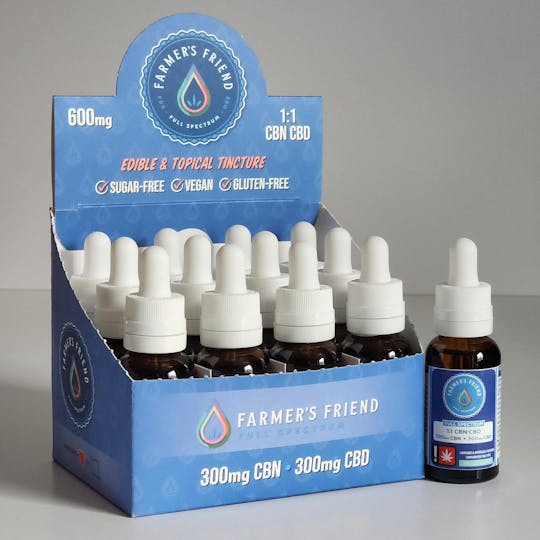 Farmer's Friend Extracts - 1:1 CBN:CBD - Tincture 600mg | 1oz - 1