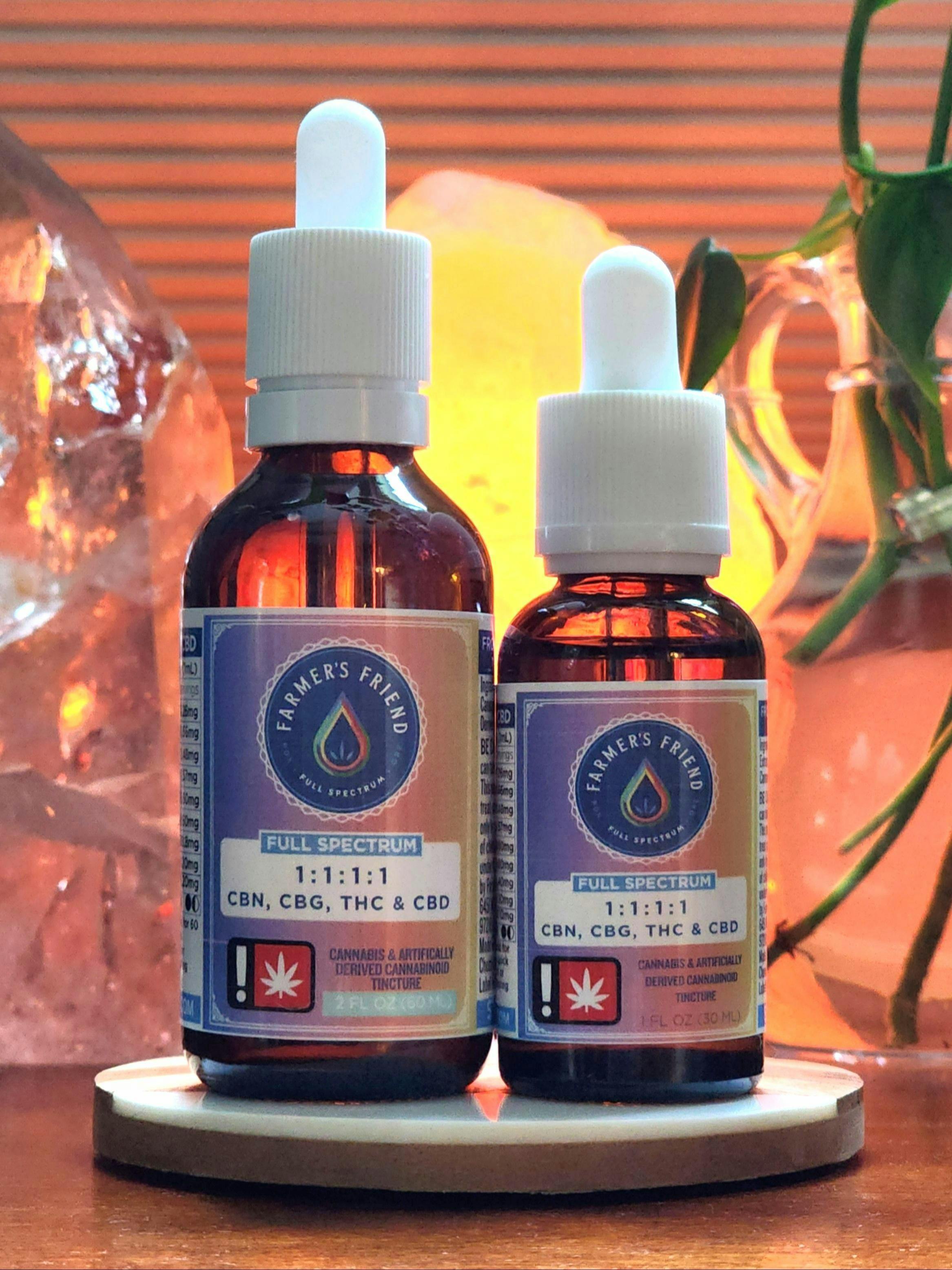 Farmer's Friend Extracts - 1:1:1:1 CBN:CBD:THC:CBG - Tincture 2,400mg | 2oz - 1