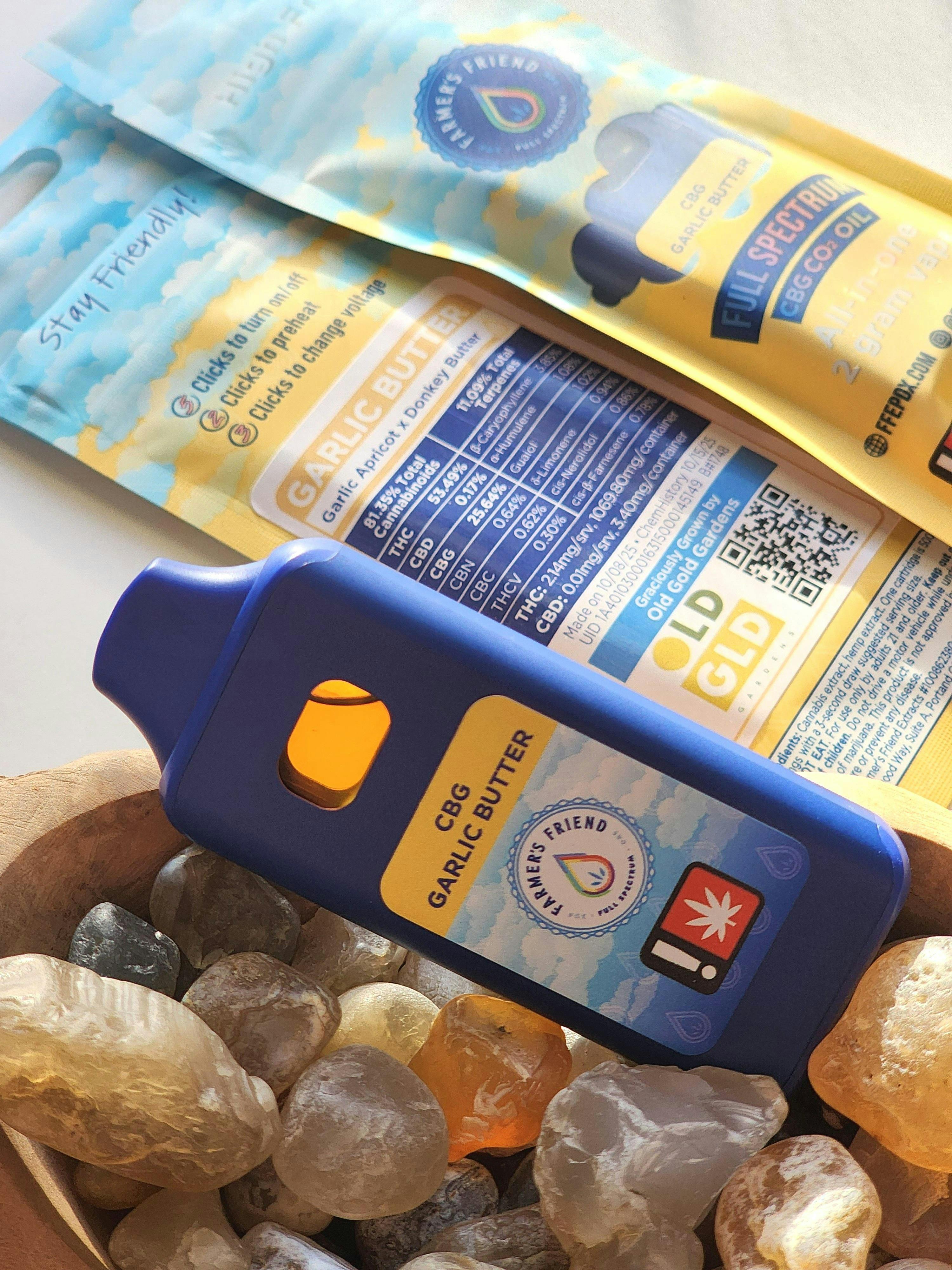 Farmer's Friend Extracts - Garlic Butter - CBG Rich AIO | 2g - 1