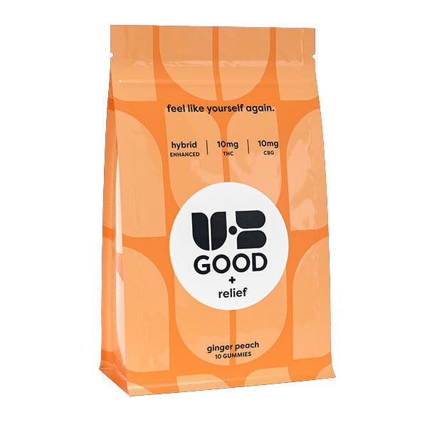 UB GOOD - UB Good | Ginger Peach 1:1 | Relief Gummies | 10ct - 1