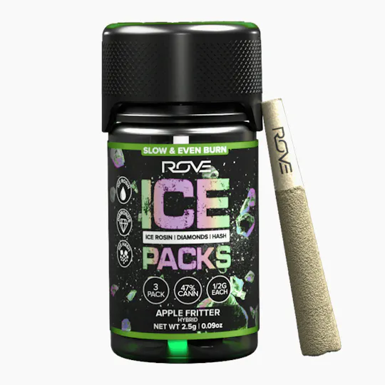 ROVE - Apple Fritter | Infused Ice Packs (Rosin, Hash, and Diamonds) | 3x 0.5g - 1