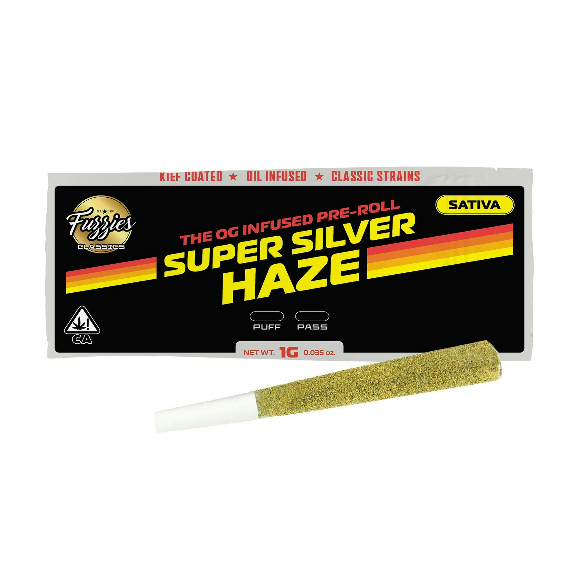 Fuzzies - Fuzzies | Classics | Super Silver Haze | Infused Joint | 1g - 1