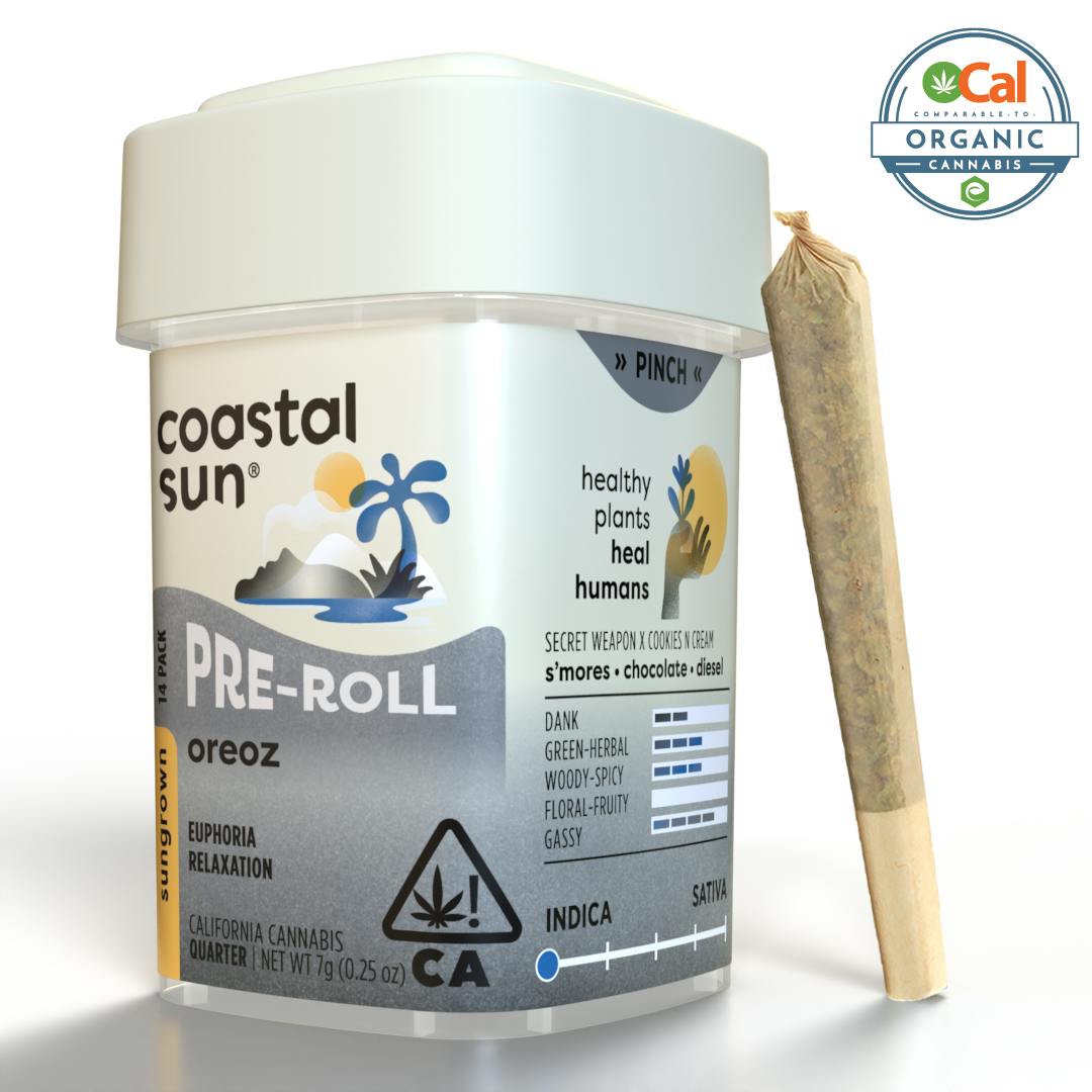 Coastal Sun - Oreoz Sungrown 0.5g Pre-Roll 14pk 7g - 1