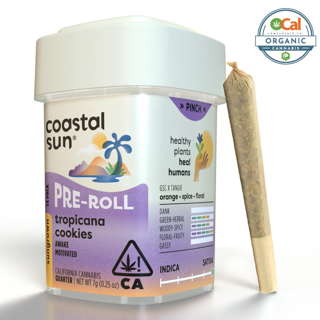 Coastal Sun - Tropicana Cookies Sungrown 0.5g Pre-Roll 14pk 7g - 1