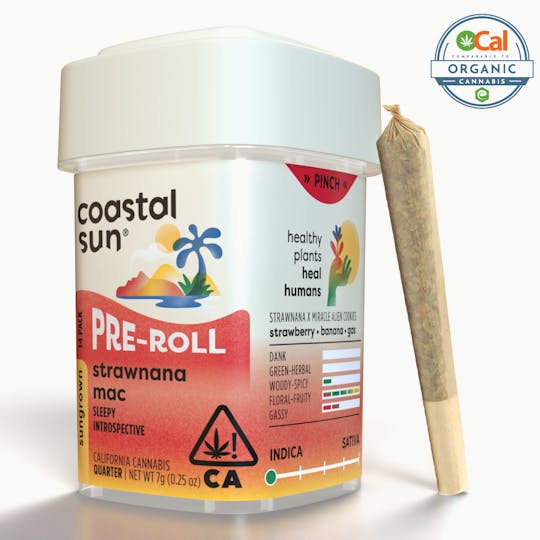Coastal Sun - Strawnana Mac Sungrown 0.5g Pre-Roll 14pk 7g - 1