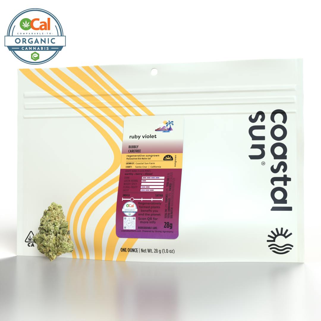 Coastal Sun - Ruby Violet Sungrown Flower 28g - 1