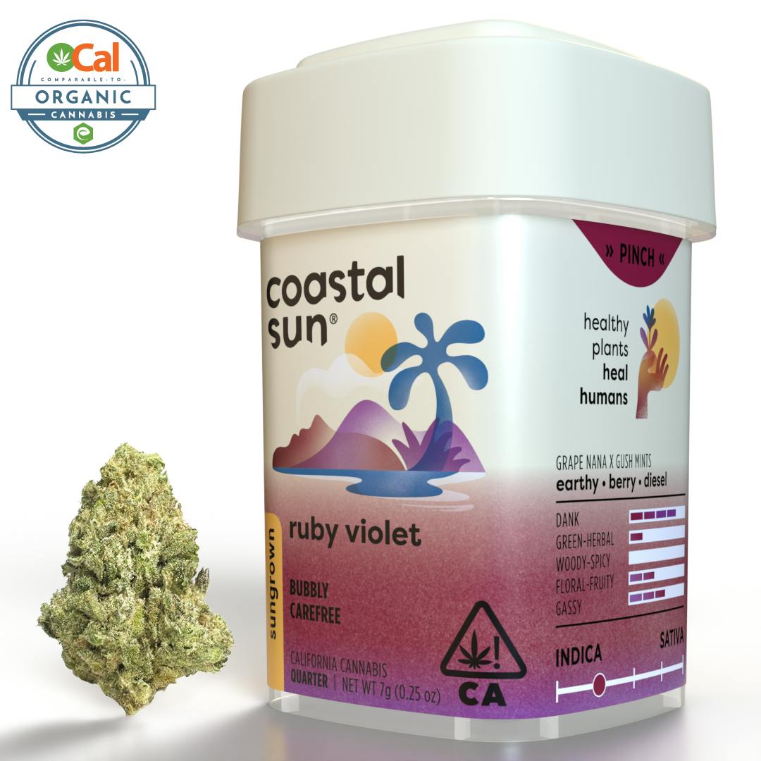 Coastal Sun - Ruby Violet Sungrown Flower 7g - 1