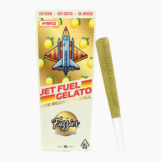 Fuzzies - Fuzzies | Jet Fuel Gelato | Live Resin Infused Joint | 1g - 1