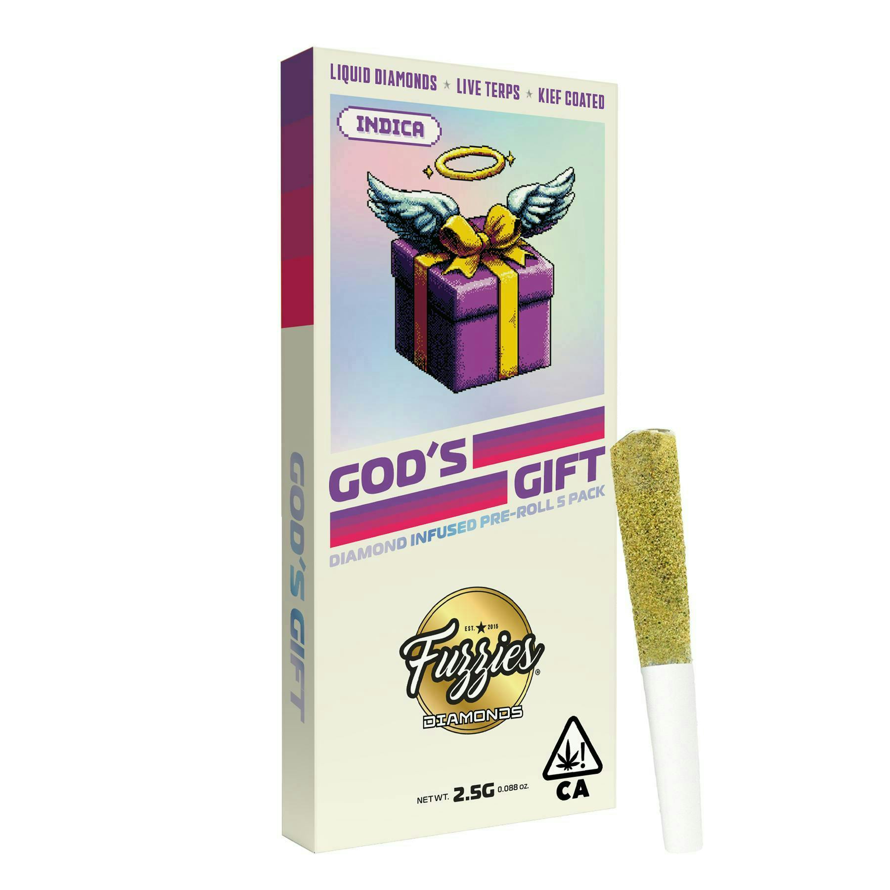 Fuzzies - Fuzzies | Diamonds | God's Gift | Infused Joints | 0.5g each | 5pk - 1