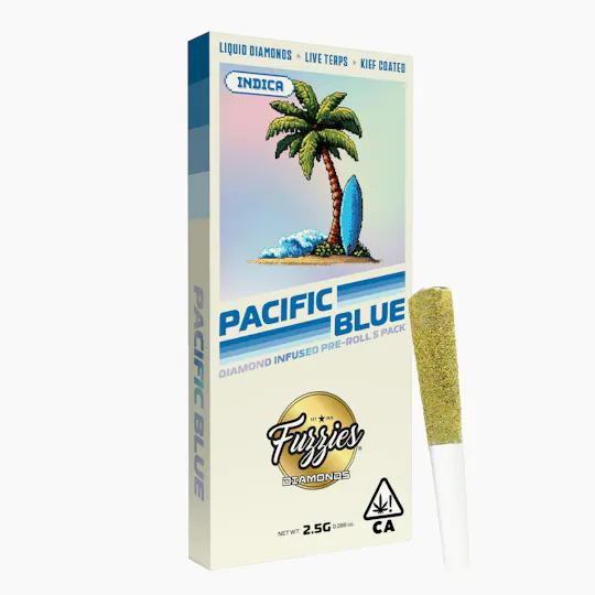 Fuzzies - Fuzzies | Diamonds | Pacific Blue | Infused Joints | 0.5g each | 5pk - 1