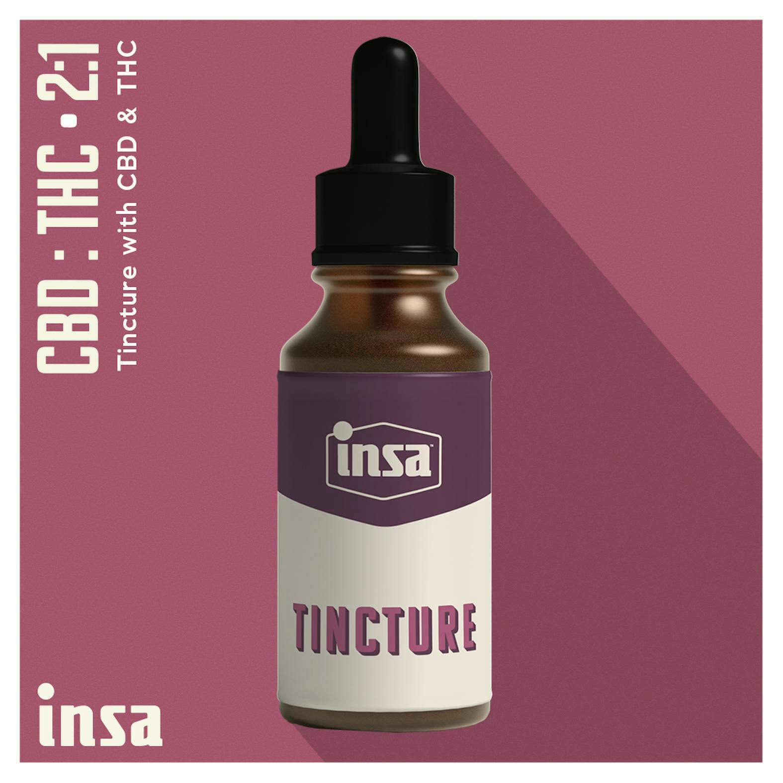 INSA - INSA - 2:1 Tincture (CBD:THC) - 300mg - 1